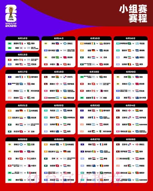 2026世界杯赛程官方发布高清直播怎么查 2026世界杯赛程官方发布高清直播怎么查